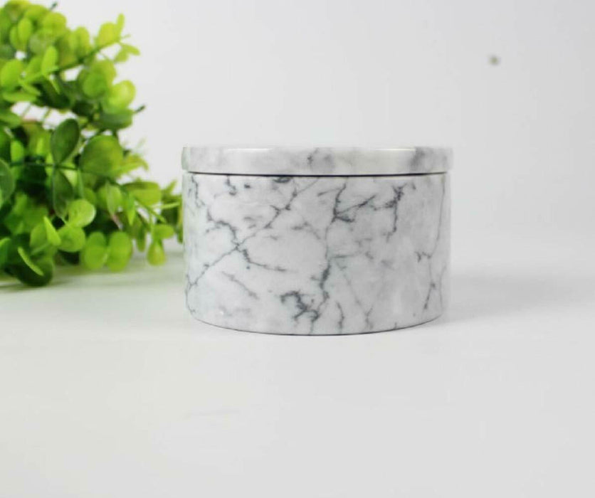 Homiu Marble Salt and Pepper Pinch Bowls or Spices White and Black